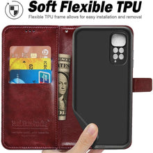 Load image into Gallery viewer, Flip Wallet Leather Case for Xiaomi Redmi Note 10 Pro Max 11 9 8 7 6 5 Redmi 9 9A 9C 9T 10C 8 8T 8A 7A 6A 5A 5 Plus Case Cover PU Leather Case with Holder Card Slots & Wallet Case