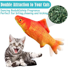 Load image into Gallery viewer, Floppy Fish Cat Toy Moving Fish Toy for Cats Interactive Flopping Cat Kicker Fish Toy Dancing Wiggle Fish Catnip Toys Fun Toy for Cat Exercise