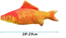 Load image into Gallery viewer, Floppy Fish Cat Toy Moving Fish Toy for Cats Interactive Flopping Cat Kicker Fish Toy Dancing Wiggle Fish Catnip Toys Fun Toy for Cat Exercise