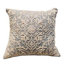 Load image into Gallery viewer, Floral Embroidered Throw Pillow Covers Cotton Pillowcase Sofa Couch For Home Decor Embroidery Throw Pillow Covers Square Cushion Case Modern Cushion Cover Square Pillowcase Decoration for Sofa Bed Chair Car 50x50cm
