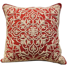 Load image into Gallery viewer, Floral Embroidered Throw Pillow Covers Cotton Pillowcase Sofa Couch For Home Decor Embroidery Throw Pillow Covers Square Cushion Case Modern Cushion Cover Square Pillowcase Decoration for Sofa Bed Chair Car 50x50cm