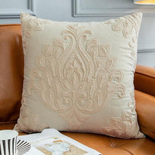 Load image into Gallery viewer, Floral Embroidered Throw Pillow Covers Cotton Pillowcase Sofa Couch For Home Decor Embroidery Throw Pillow Covers Square Cushion Case Modern Cushion Cover Square Pillowcase Decoration for Sofa Bed Chair Car 50x50cm