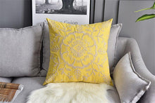 Load image into Gallery viewer, Floral Embroidered Throw Pillow Covers Cotton Pillowcase Sofa Couch For Home Decor Embroidery Throw Pillow Covers Square Cushion Case Modern Cushion Cover Square Pillowcase Decoration for Sofa Bed Chair Car 50x50cm