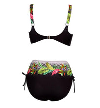 Load image into Gallery viewer, Floral High-Waist Bikini Sets Push Up Swimsuit Summer Two Pieces Swimwear Women Plus Size Two 2 Piece Bikini Sets Push Up Swimsuit Separates Tops Bottoms Swimwear Bathing Suit Women Plus Size Bathing Suits