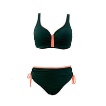 Load image into Gallery viewer, Floral High-Waist Bikini Sets Push Up Swimsuit Summer Two Pieces Swimwear Women Plus Size Two 2 Piece Bikini Sets Push Up Swimsuit Separates Tops Bottoms Swimwear Bathing Suit Women Plus Size Bathing Suits