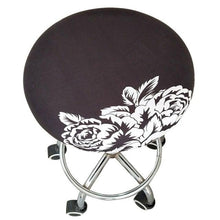 Load image into Gallery viewer, Floral Printed Round Chair Cover Bar Stool Elastic Seat Cover Home Chair Slipcover Anti-dirty Case Removable Chair Protector Stretch Round Bar Stool Covers Washable Stool Cushion Slipcover Elastic Bar Chair Covers