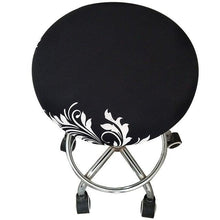 Load image into Gallery viewer, Floral Printed Round Chair Cover Bar Stool Elastic Seat Cover Home Chair Slipcover Anti-dirty Case Removable Chair Protector Stretch Round Bar Stool Covers Washable Stool Cushion Slipcover Elastic Bar Chair Covers