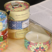 Load image into Gallery viewer, Floral Scented Smokeless Candle Tin Can Perfume Scented Candles for Home Relaxing Stress Relief Aromatherapy Natural Soy Wax And Fragrance Handmade Scented Candle Natural Soy Wax Home Cristmas Decoration