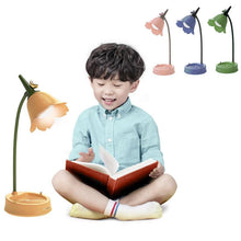 Load image into Gallery viewer, Flower LED Desk Lamp Student Bedroom Night Lamp Lighting Touch Reading Bedside Lamp Eye Protection Night Lights Table Lamp Light Cute Study Lamps for Bedroom Décor