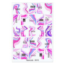 Load image into Gallery viewer, Flowers Leaves Line 3D Nail Stickers Autumn Winter Fall Leaf Design Transfer Sliders Abstract Waves Nail Art Decals Manicures Decal Self-Adhesive 3D Wave Design Decoration for Women Girls Tape Nail Art Stickers Decal Decoration