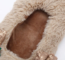 Load image into Gallery viewer, Fluffy Slippers Women Warm Cute Christmas Slippers Indoor Non-Slip Cotton Slippers For Home Cozy Soft Memory Foam House Slippers Cozy Fluffy Fuzzy Bedroom Slippers Indoor Outdoor Home Warm Slippers