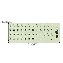 Load image into Gallery viewer, Fluorescent Keyboard Stickers Different Optional Language Luminous Waterproof Keyboard Protective Film Gaming Laptop Keyboard Skin Protector For Gaming Lovers