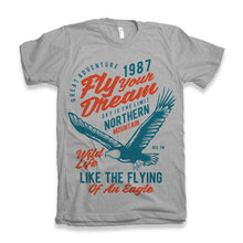 Load image into Gallery viewer, Fly Your Dream Men's Bamboo Viscose/Organic Cotton Short Sleeve Graphic T-Shirt