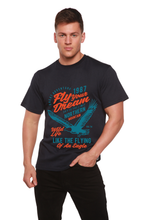 Load image into Gallery viewer, Fly Your Dream Men's Bamboo Viscose/Organic Cotton Short Sleeve Graphic T-Shirt