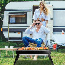 Load image into Gallery viewer, Foldable Charcoal BBQ Grill Stainless Steel Grill Net