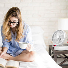 Load image into Gallery viewer, Foldable Desk Fan with 4 Wind Speeds Type-C Rechargeable Wall-Mounted