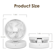 Load image into Gallery viewer, Foldable Desk Fan with 4 Wind Speeds Type-C Rechargeable Wall-Mounted