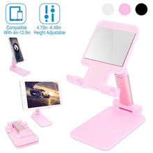 Load image into Gallery viewer, Foldable Desktop Phone Stand Angle Height Adjustable Holder