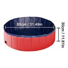 Load image into Gallery viewer, Foldable Dog Pool Foldable PVC Dog Pet Bath Swimming Tub Play Cooling Mat Swimming Pool For Large Medium Dogs Cats Accessories Foldable Dog Pool PVC Pet Swimming Pool Dog Paddling Swimming Bathing Tub