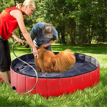 Load image into Gallery viewer, Foldable Dog Pool Foldable PVC Dog Pet Bath Swimming Tub Play Cooling Mat Swimming Pool For Large Medium Dogs Cats Accessories Foldable Dog Pool PVC Pet Swimming Pool Dog Paddling Swimming Bathing Tub