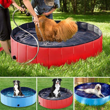 Load image into Gallery viewer, Foldable Dog Pool Foldable PVC Dog Pet Bath Swimming Tub Play Cooling Mat Swimming Pool For Large Medium Dogs Cats Accessories Foldable Dog Pool PVC Pet Swimming Pool Dog Paddling Swimming Bathing Tub