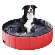 Load image into Gallery viewer, Foldable Dog Swimming Pool Pet Bath Swimming Tub Bathtub Outdoor Indoor Collapsible Bathing Pool Collapsible PVC Outdoor Bathing Tub for Large Small Dogs Collapsible Non-Slip Puppy Bathing Tub