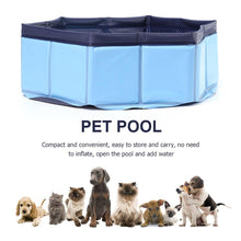 Load image into Gallery viewer, Foldable Dog Swimming Pool Pet Bath Swimming Tub Bathtub Outdoor Pet Swimming Pool Collapsible Bathing Pool for Dogs Cats Kids PVC Collapsible Pool for Small Dogs Cats