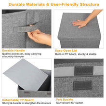 Load image into Gallery viewer, Foldable Laundry Hampers with Lid