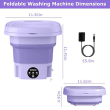 Load image into Gallery viewer, Foldable Laundry Machine with Detachable Drain Basket