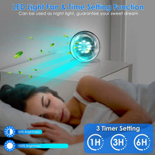 Load image into Gallery viewer, Foldable Rechargeable LED Desk Fan Wall Mounted with Magnetic Remote
