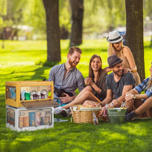 Load image into Gallery viewer, Foldable Storage Bins with Lid 4 Doors Collapsible Stackable with Lock