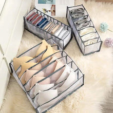 Load image into Gallery viewer, Foldable Underwear Storage Box Magic Mesh Transparent Plaid Fabric