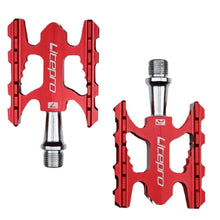 Load image into Gallery viewer, Folding Bike Pedal Sealed Bearing Aluminum Alloy Non-slip Road Bike Universal Bicycle Pedal For Universal Bikes Mountain Bike Pedals Pedals Ultra Light Aluminum Alloy Platform Pedals Sealed Bearing Non-Slip Bicycle Pedal For Road Bike