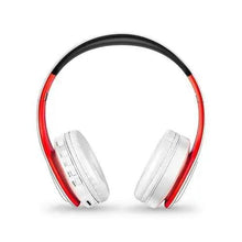 Load image into Gallery viewer, Folding Bluetooth White Blue Wireless Stereo Headphones Headset Mic Support Comfortable Earmuffs Modern Simple Design