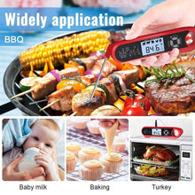 Load image into Gallery viewer, Food Kitchen Digital Meat BBQ Thermometer Dual Probe Design Waterproof Cooking Tools Instant Read Food Thermometer with Alarm and Calibration Function Waterproof Cooking Thermometer for Grilling Baking BBQ Candy Milk