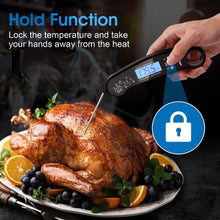 Load image into Gallery viewer, Food Kitchen Digital Meat Thermometer Waterproof Kitchen Food Cooking Thermometer with Backlight LCD Best Super Fast Electric Meat Thermometer Probe for BBQ Grilling Baking BBQ Waterproof Kitchen Cooking Tools