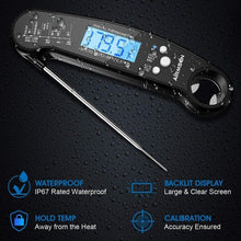 Load image into Gallery viewer, Food Kitchen Digital Meat Thermometer Waterproof Kitchen Food Cooking Thermometer with Backlight LCD Best Super Fast Electric Meat Thermometer Probe for BBQ Grilling Baking BBQ Waterproof Kitchen Cooking Tools
