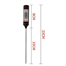 Load image into Gallery viewer, Food Thermometer For BBQ Meat Cake Candy Fry Grill Dinning Household Cooking Thermometer Digital Meat Thermometer with Long Probe Instant Read Food Cooking Thermometer For Grilling BBQ Smoker Grill Kitchen Oil Candy Oven Tools