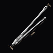 Load image into Gallery viewer, Food Tongs Stainless Steel Barbecue Tongs Meat Salad Steak Food Serving Tongs Tweezers Long BBQ Cooking Tongs Kitchen Utensils Stainless Steel Kitchen BBQ Tongs
