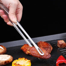 Load image into Gallery viewer, Food Tongs Stainless Steel Barbecue Tongs Meat Salad Steak Food Serving Tongs Tweezers Long BBQ Cooking Tongs Kitchen Utensils Stainless Steel Kitchen BBQ Tongs
