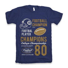 Load image into Gallery viewer, Football Champions Men's Bamboo Viscose/Organic Cotton Short Sleeve Graphic T-Shirt