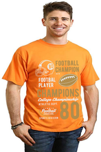 Load image into Gallery viewer, Football Champions Men's Bamboo Viscose/Organic Cotton Short Sleeve Graphic T-Shirt