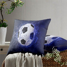 Load image into Gallery viewer, Football Pillow Case Decoration Sofa Cushion Pillow Case Throw Pillow Cover Cool Soccer Ball Art Amazing Football Fire Home Artwork Decor Pillow Case Decoration Car Pillow Case