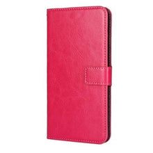 Load image into Gallery viewer, For iPhone X Case Cover for iPhone 8 7 6 6S Plus 5 5S 5SE Luxury PU Leather Flip Wallet Phone Cases Black Simple Card Holder With Magnetic Button Flip Leather Cover