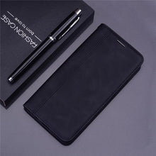 Load image into Gallery viewer, For Xiaomi Redmi Note 7 Case Leather Flip Redmi Note 7 Pro Wallet Magnetic Case For Xiaomi Redmi 7 Phone Cases Premium PU-Leather Flip Wallet Cover Phone Case