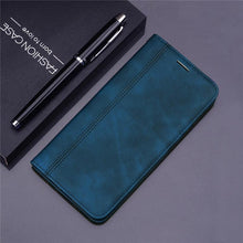 Load image into Gallery viewer, For Xiaomi Redmi Note 7 Case Leather Flip Redmi Note 7 Pro Wallet Magnetic Case For Xiaomi Redmi 7 Phone Cases Premium PU-Leather Flip Wallet Cover Phone Case