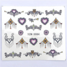 Load image into Gallery viewer, Fox Wolf Animal 3D Embossed Nail Sticker Flower Adhesive Manicure Slider Nail Art Tips Decorations Decals Manicure Design Golden Firework Star Accessories Heart Nail Art Stickers Glitter Decals Love Nail Sequins Laser Heart Nail