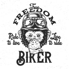 Load image into Gallery viewer, Freedom Biker Men's Bamboo Viscose/Organic Cotton Short Sleeve Graphic T-Shirt