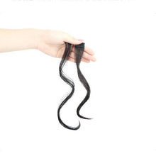 Load image into Gallery viewer, French Style Synthetic Air Bangs Women Fake Bangs Hair Piece Clip In Hair Extensions Blend Hair Clip In Hair Bangs Hairpiece Natural Flat Neat Bangs With Temples For Women One Piece Hairpiece