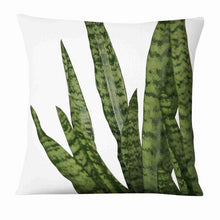 Load image into Gallery viewer, Fresh Green Leaves Digital Printed Pillowcase Home Pillow Decoration Tropical Green Leaves Throw Pillow Cover With Geometric Background Home Decorative Square Cushion Covers Cotton Linen Home Decor 45x45CM